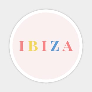 Ibiza Pastel Color Spanish Holiday Magnet